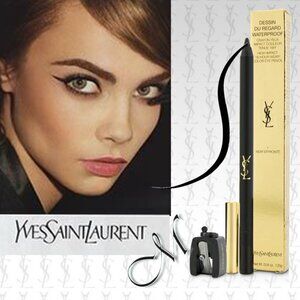 Yves Saint Laurent High Impact 24hr WP Color Eye Pencil* ~ 1 NOIR NIB 1.2g